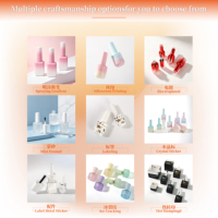 Emballage personnalisé pour flacon de vernis à ongles vide avec pinceau et bouchon, flacons en verre de 10 ml, 14 ml, 30 ml pour vernis à ongles, flacon vide