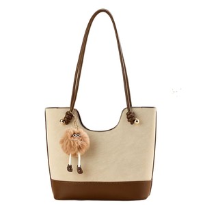 Bolso Tote An Ru Shi Color Café, Tamaño Mediano, Casual y Elegante, Bolso Bandolera para Uso Diario, Invierno 2025 - Product Image 5