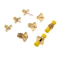 Conector Coaxial RF de 90 Grados para Panel, Hembra, 4 Orificios, Montaje en Panel, 1P Cobre, Suministro de Fábrica