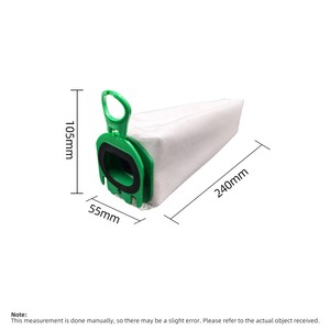 Remplacement de sac de filtre à poussière Non tissé adapté aux accessoires de pièces de rechange d'aspirateur vertical Vorwerk <span class=keywords><strong>Kobold</strong></span> VB100 / FP100 - Product Image 6