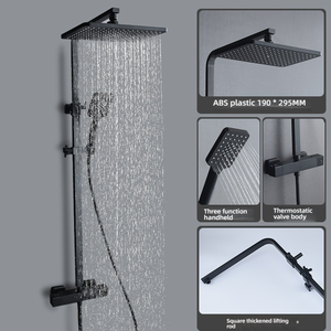 Set Keran Mandi Mewah Grosir, Terpasang di Dinding, Tekanan Tinggi, Set Keran Pancuran Hujan untuk Kamar Mandi - Product Image 6