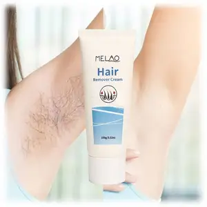 كريم إزالة الشعر دائم بالاعشاب لإزالة شعر الساق والبطن يُوضع على الجسم ويتميز بملصق لعلامة تجارية خاصة