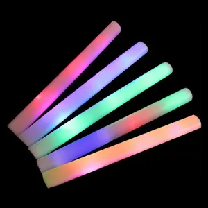 Concert Multi Color LED Foam Light Stick Glow Baton Promotional LED Glow Foam Stick Light Up Foam Baton For Party Wedding And C