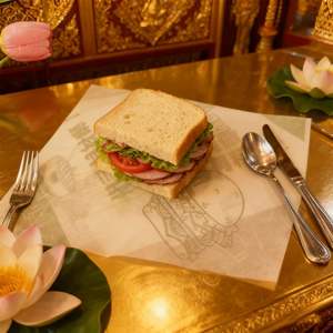 Eco-Friendly Biodegradable Greaseproof Coated Food Wrapper Wax <b>Paper</b> for Sandwich Rice Ball Chicken <b>Roll</b> Hamburger - Product Image 4