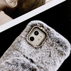HOCAYU fourrure moelleux fourrure maquillage miroir housse de téléphone pour <span class=keywords><strong>Iphone</strong></span> 11 12 13 14 15 16 Pro Max Carcasas Para Celulares - Product Image 5