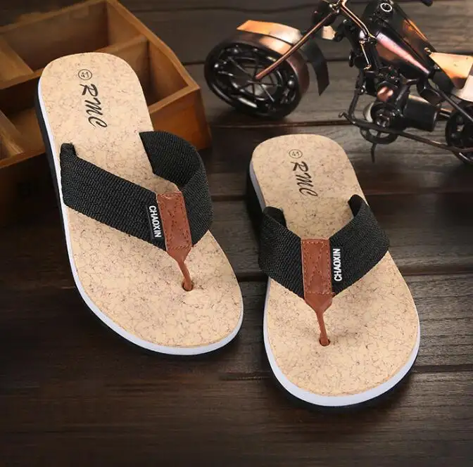 High quality cheap wholesale Fashion Casual Men Summer Flip Flops Beach Slippers