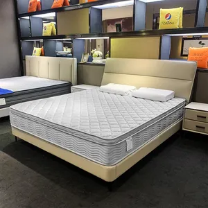 140x190 Pabrik Terbaik Sleepwell Bed Spring Foam Queen ukuran memori saku lipat Modern kain alami lateks kasur pijat