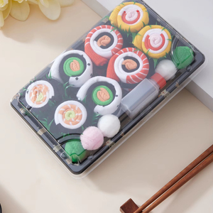 2025 nouvelle Innovation haute qualité nouveauté mignon amusant Sushi équipage hommes chaussettes décontractées jetable antibactérien pour le printemps automne - Product Image 1
