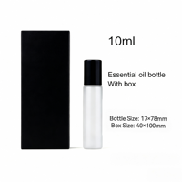 Boîte de parfum en verre de luxe personnalisable, design fin, impression sérigraphique, emballage rechargeable pour huile essentielle