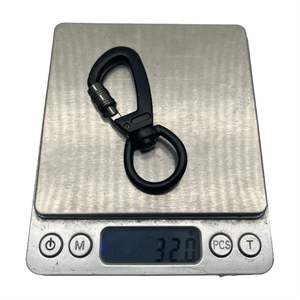 Mousqueton pivotant à 360° robuste avec verrouillage et boulon de sécurité en alliage de zinc, clip rotatif pour sac extérieur 27x64mm 33g - Product Image 5