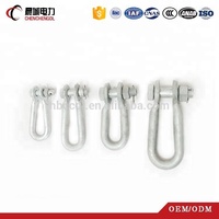 Boucle de suspension en acier en forme de U, galvanisée à chaud, taille personnalisable, pour lignes électriques aériennes