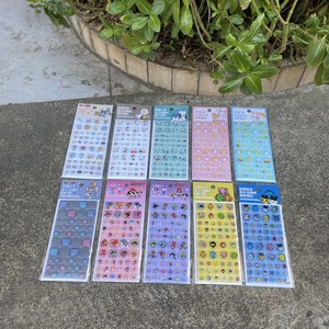 Power Girls Puff Tamagotchis Tile <strong>Sticker</strong> Cute Cartoon Anime Printing Peripheral square <strong>Sticker</strong> - Product Image 2
