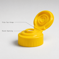 Bouchon à clapet en plastique de qualité alimentaire anti-déversement pour bouteille de sauce inversée, bouteille de confiture, avec valve en silicone – Vente en gros