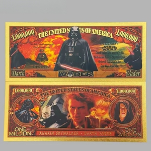 Nuove Banconote STARWARS 2026 - 6 Tipi, Stile Anime, con Rilievo Placcato Oro, da Collezione, Ideali per Regali Aziendali - Product Image 3