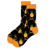 Nouveau style 40 motifs chaussettes en coton personnalisées amusantes et tendance respirantes absorbant la transpiration confortables