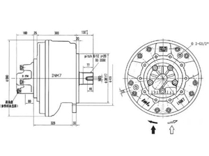 Motores Hidráulicos de Pistones Radiales INM7-3300 INM7-3600 INM7-4300 Motor INM7 - Product Image 2
