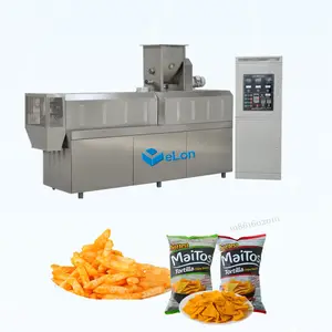 Full Automatic Fried 3D Pellet Bugles Extruder Corn Chips Snack Making Machines