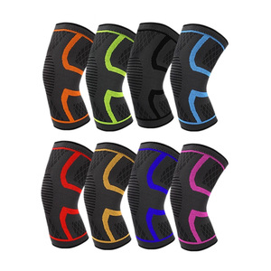 Knitted <b>Knee</b> Pads <b>Compression</b> Breathable Unisex For Basketball Running Fitness Anti Slip Silicone <b>Support</b> - Product Image 1