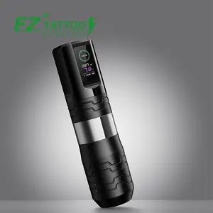 Bán buôn EZ Tattoo P3 Pro Turbo 5.0 Mét Đột Quỵ Vĩnh Viễn hình xăm không dây Gun với rotor bên ngoài động cơ không chổi than