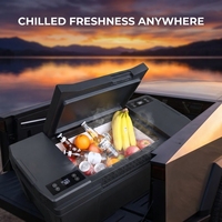 Accessoires Cybertruck : Réfrigérateur coffre 25L avec contrôle par application, glacière de rangement pour camion, réfrigérateur de camping extérieur