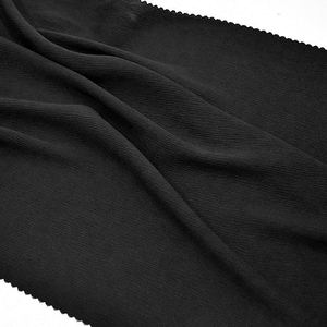 Tela de crepé de poliéster 100% al por mayor de China Formal negro Tik Tok Abaya para vestidos de niñas prendas transpirables para ropa árabe - Product Image 2