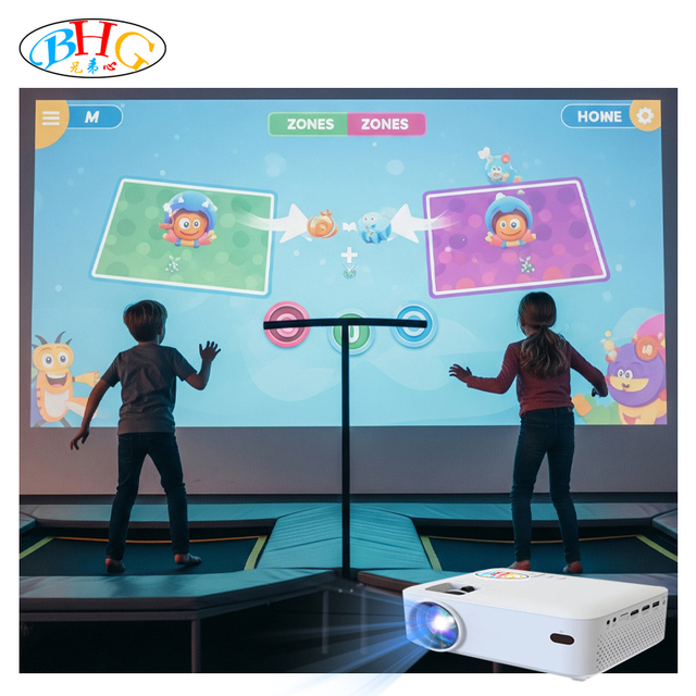 New Arrival Edutainment AR Game Immersive Interactive Trampoline Projector for Children Centre