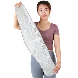 Ceinture de soutien lombaire avec plaque en acier, respirante et réglable, protection de la taille pour soulager les maux de dos, rééducation, ajustement universel - Product Image 1