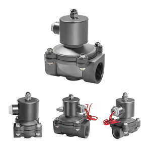 COVNA DN15 1/2 Inch 2 Way 12V DC Normally <b>Closed</b> Plastic Electric Solenoid Water Valve - Product Image 1