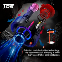 Phares LED de voiture SunRise T05 H18 12V/24V 90W 6000LM 6500K IP67 Étanche Système de refroidissement Canbus Plug&Play Adaptation universelle