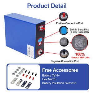 Sel Baterai LiFePO4 <span class=keywords><strong>3</strong></span>.2V 304Ah Grade A LF304 LFP untuk Penyimpanan Energi Surya, RV, Golf Cart, EV, UPS, Paket Baterai 12V 24V 48V - Product Image 2