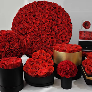 Lovebay - Rosas Rojas Preservadas para el Día de San Valentín, Flores Preservadas Reales para Navidad, Graduación, al por Mayor - Product Image 1