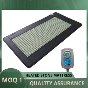 Xiuyan fabrika doğrudan satış yeşim taş yatak turmalin ısıtmalı taş yatak doğal yeşim <span class=keywords><strong>Mat</strong></span> masaj pedi - Product Image 4