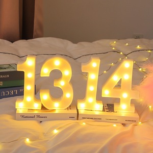 Luci a LED a forma di lettere e numeri, per confessioni, proposte, auguri di buon compleanno, design luminoso, decorazione per scene romantiche - Product Image 6