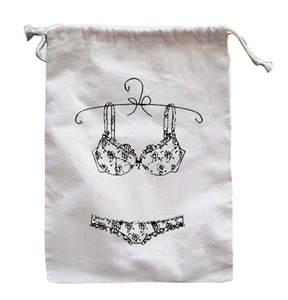 Top con cordón bolsas <span class=keywords><strong>de</strong></span> ropa <span class=keywords><strong>de</strong></span> algodón natural con la impresión <span class=keywords><strong>de</strong></span> <span class=keywords><strong>seda</strong></span> - Product Image 1