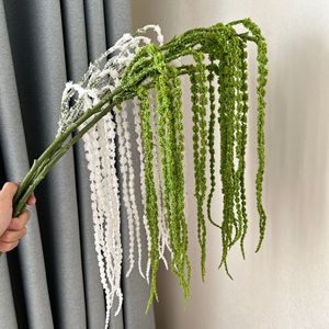 Flor de amaranto artificial decorativa de tacto Real hecha a mano de alta calidad blanca <span class=keywords><strong>y</strong></span> <span class=keywords><strong>verde</strong></span> para boda - Product Image 1