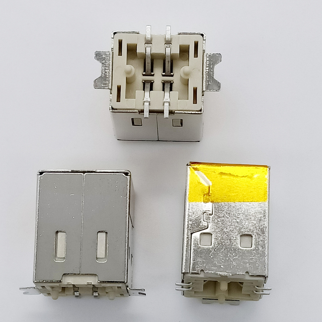 4 Pin SMD Micro USB Female Connector USB B Type Connector manufacturer