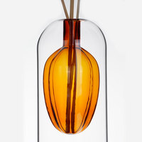 Bouteille de diffuseur de roseau en verre de luxe et unique à logo personnalisé bouteille de diffuseur transparente vide ronde de haute qualité