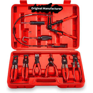 Motor Tech <span class=keywords><strong>pince</strong></span> de serrage de tuyau longue portée fil ressort <span class=keywords><strong>pince</strong></span> de serrage de tuyau réparation Auto Tool Set KIT Box - Product Image 1