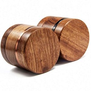 Walnut <b>Herb</b> <b>Grinder</b> 4-layer Wooden Smoking <b>Grinder</b> Custom Logo - Product Image 4