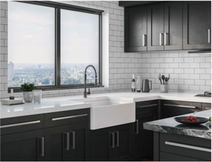 30 Inch Single Bowl Rectangle Ceramic Kitchen <strong>Sink</strong> Above Counter Installation with One Hole <strong>Rectangular</strong> Style - Product Image 3
