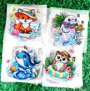Transferts thermiques personnalisés DTF motif éléphant cool avec slogan « I'm Kind of a Big Deal » pour T-shirt - Product Image 2