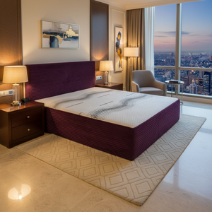 Cama Compacta de Veludo Cotelê Macio para Sala de Estar e Quarto Italiana |   Cama de Compressão com Envio Acessível - Product Image 4