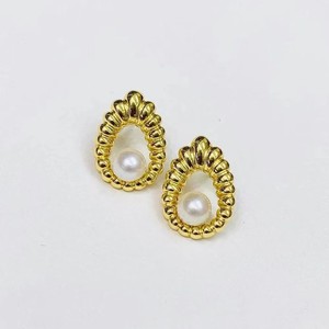 22425 DIY Pearl Accessories S925 <b>Silver</b> Earnail Empty Tray Fashion <b>Silver</b> <b>Stud</b> <b>Earrings</b> with 6-7mm Round Beads - Product Image 1