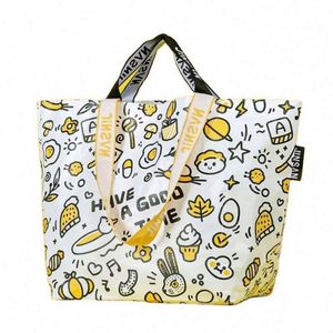 Sac fourre-tout personnalisé pour boutique, grande capacité, design imperméable, sac de shopping en PP tissé laminé avec poignée - Product Image 1