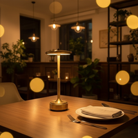 Lampe de table créative à abat-jour en forme de fleur - Alimentée par batterie - Contrôle tactile - Design en métal et acrylique - Pour chambre à coucher, bureau - Utilisation universelle