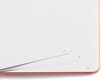 Carnet A5 personnalisé en cuir pour la planification quotidienne, journal de buts non daté, organisateur de notes, carnet de notes à points pour affaires