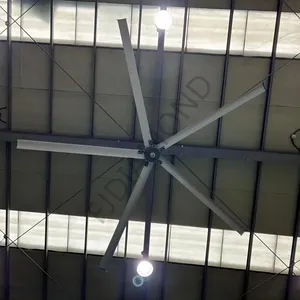 4.3m 14ft 대형 HVLS 헛간 팬 전기 IE5 AC PMSM 모터 알루미늄 블레이드 창고 레스토랑 산업 대형 실내 팬