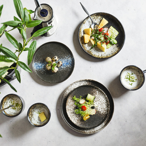 Wholesale Eco-Friendly Porcelain Ceramic Steak Plate Matte Crockery Stoneware Dinner Dish <b>Sets</b> <b>for</b> Restaurants Restaurant - Product Image 1