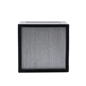 Industrial Filtration Equipment Environmental Glass Fiber Hepa Air Filter With Clapboard