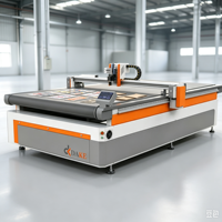 Máquina de Corte CNC con Cuchilla Oscilante y Router CCD para Papel Adhesivo, Cartón Corrugado y Cartelería Publicitaria